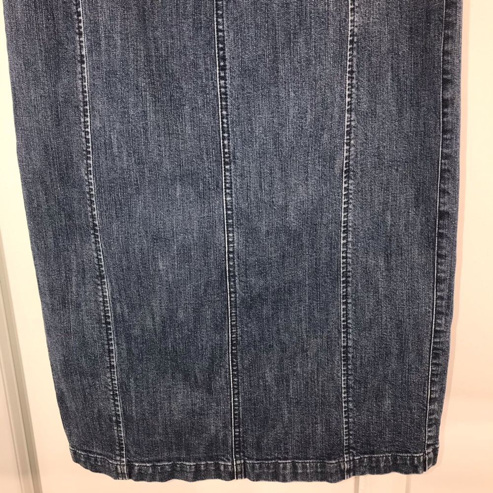 Vintage Eddie Bauer Denim Pencil Skirt, Size 4 - Picture 4 of 9